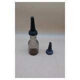 Vitg. "The Masters" Glass Bottle W Metal Spout
