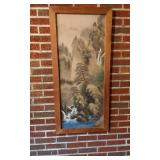 Japanese Print Waterfall Scene