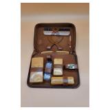 Vintage Dresser Set W/Leather Case