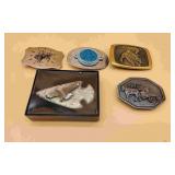 5 Mens Belt Buckles.
