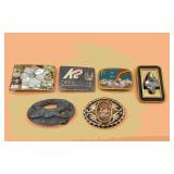 6 Womens Belt Buckles.