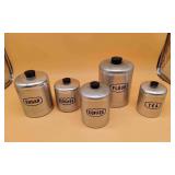 Vintage Metal Kitchen torage Containers
