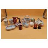 Ceramic Baskets, Rabbits & Misc