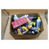 Box Of Misc Automotive Fluids