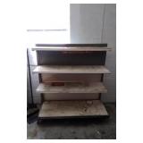 Metal Gondola-Style Shelving Unit