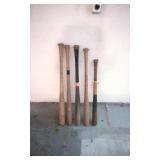 5 Wooden Baseball Bats