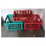 3 Plastic Crates