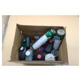 Box Of Misc Automotive Fluids