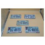 3 Virgina License Plate Tags