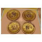 4 Brass Plated Peerage