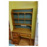 Maple Desk W/Shelves
