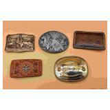 4 Mens Belt Buckles.