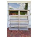 2 Rubbermade Plastic Shelves