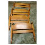 2 Maple Twin Beds.