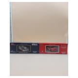 2 Racing Champions Die Cast Metal Coin Banks