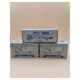 3 Various 1:25 Scale Coin Bank Tankers