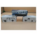 3 1:25 Scale Die-Cast Metal Coin Banks