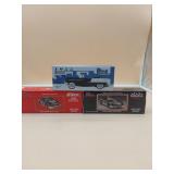 3 Die Cast Metal NASCAR Coin Banks