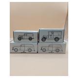 4 Die Cast Metal Coin Banks