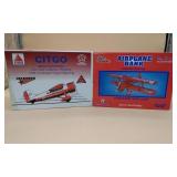 2 Die-Cast Toy Airplane Banks