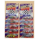 10 Racing Super Stars Match Box Die Cast Cars