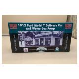 Ford Model T Car & Wayne Gas Pump Coin Bank