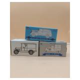 3 Various Die Cast Coin Banks