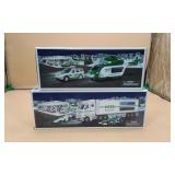 2 HESS Holiday Collection Toy Trucks
