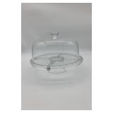 Glass Cake Stand & Lid