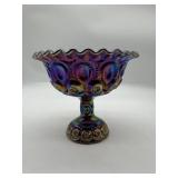 L E Smith Moon & Star Irradescent Carnival Glass