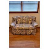 Blue Floral Love Seat