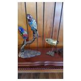 Tiffany Style Parrott  Bird & Butterfly Lamps