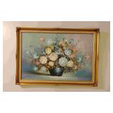Floral Oil Painting on Canvas