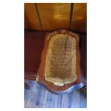 The Ten Commandments Plaque &  Misc Home Interior