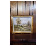Oil Canvas Painting Charles Manning