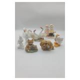 7 Ceramic Animal Figurines.
