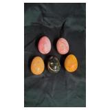 5 Large Granite Eggs.