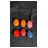 6 Medium Sized Granite Eggs.