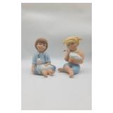 2 Ceramic Hand Painted Figurines.