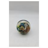 Studio Swirled Art Glass Paperweight