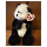 TY "Checkers" Bear & Stuffed Frog