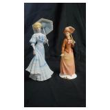 2 Gorham Porcelain Figurines.