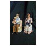 2 Homco Porcelain Figurines.