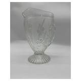 Clear Iris &n Herringbone Pitcher