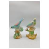 2 Chalkware Birds.