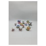 13 Porcelain Butterfly / Flower Figurines.
