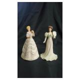 2 Porcelain Lenox Figurines.