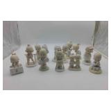 9 Precious Moment Figurines.