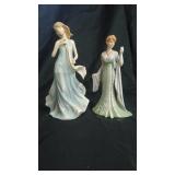 2 Home Interior Porcelain Figurines