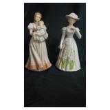 2 Home Interior Porcelain Figurines.
